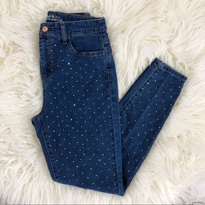 Wild Fable Rhinestone High Rise Skinny